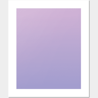 Lavender to Wisteria Purple Ombre Fade Sunset Gradient Posters and Art